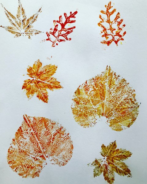Watercolor Leaf Prints- Virtual Workshop